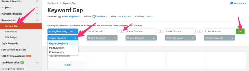 keyword gap analysis