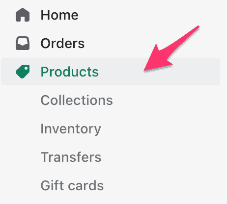 add shopify product step 1