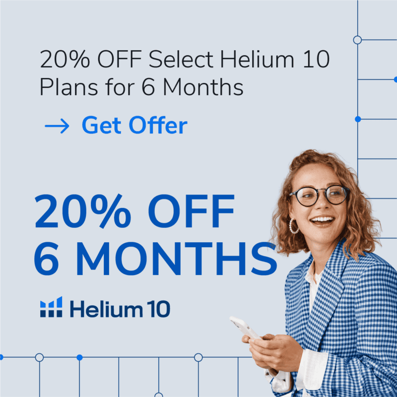 helium 10 20% off for 6 months